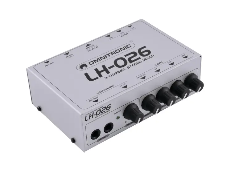 OMNITRONIC LH-026 3-channel stereo mixer 